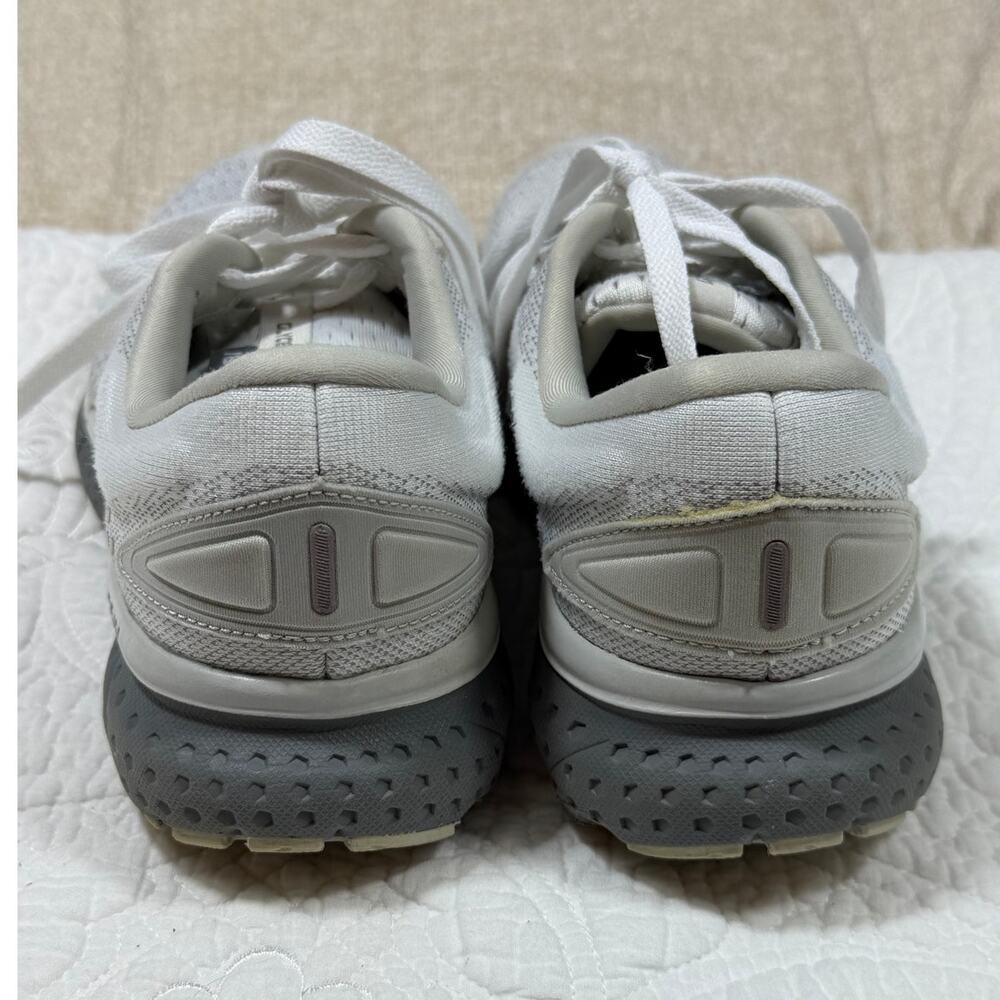 Brooks Women's 8W White Gray Glycerin 18 Lace Up Running Shoes Cushion Support - Picture 8 of 10